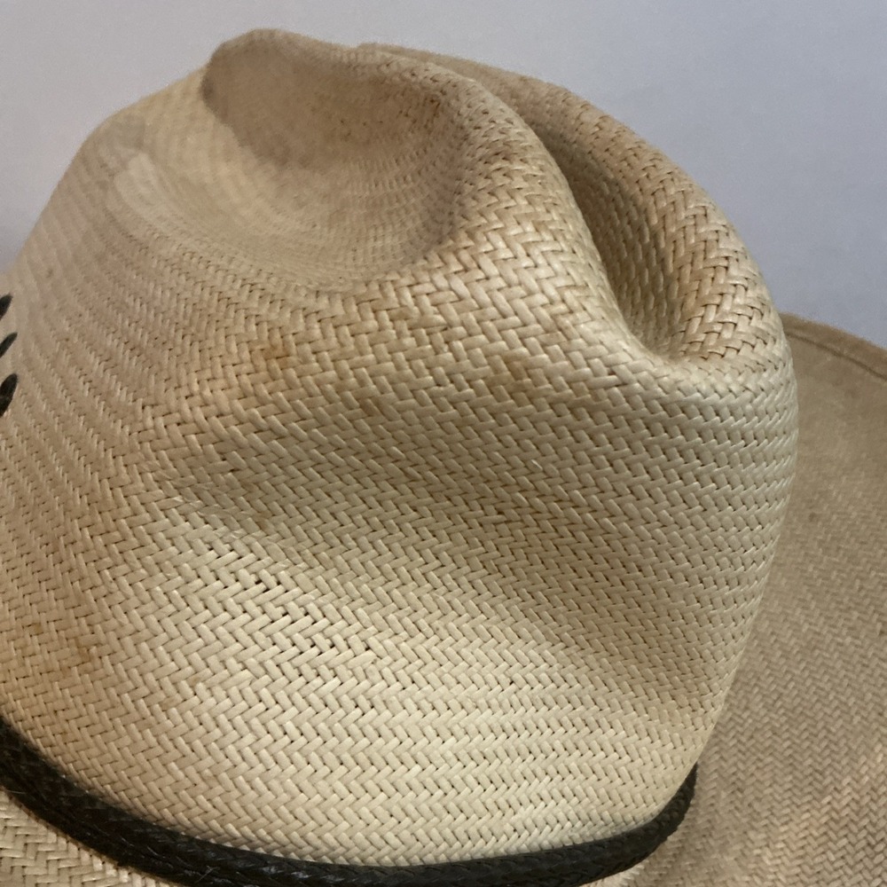 Vintage Resistol George Straight Cowboy Hat Size 7 Hat Is Dirty Long Oval Bent - Picture 2 of 9